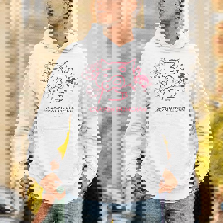 クレヨンしんちゃん ぶりぶりざえもん 落書き 長袖tシャツ Hoodie