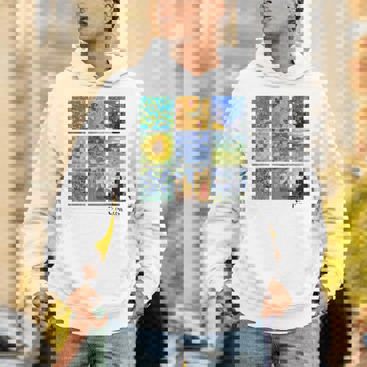 ゴッホの絵画、ひまわり、星月夜 Hoodie