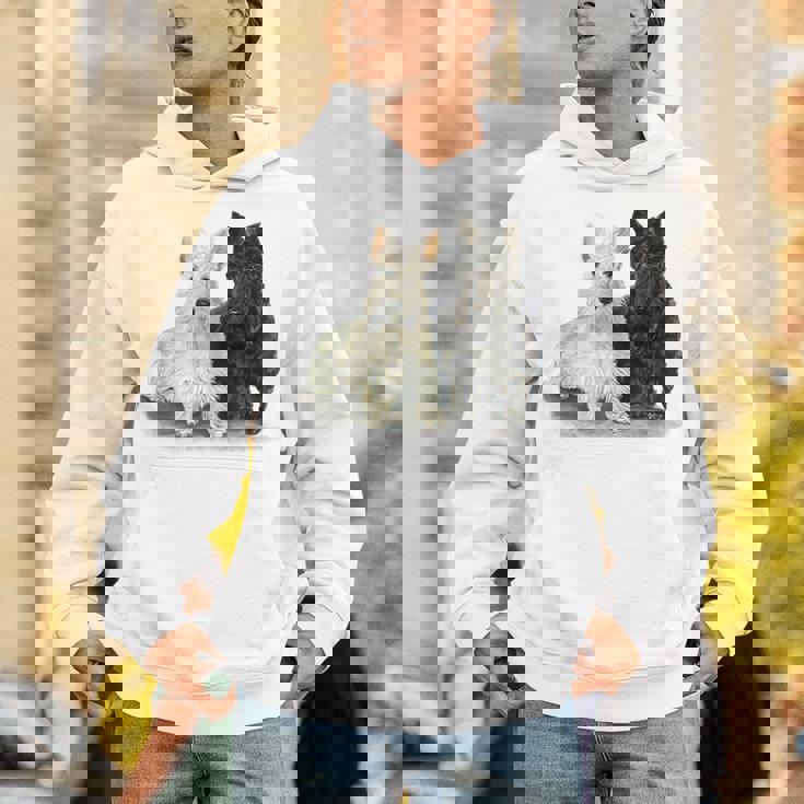 スコティッシュテリア犬の所有者ペット所有者アートデザイン パーカー