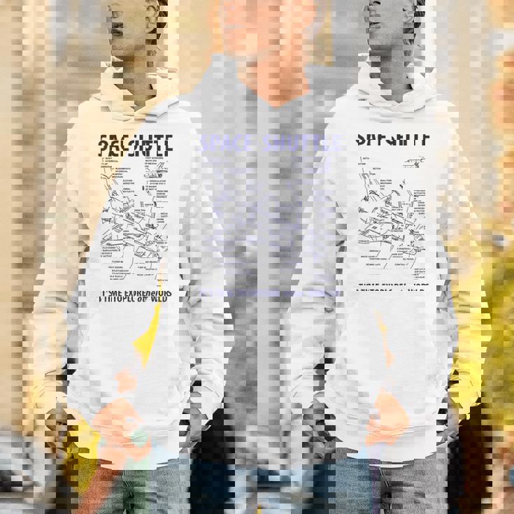 スペースシャトル レトロレイアウト ロケット科学者&宇宙飛行士用 パーカー