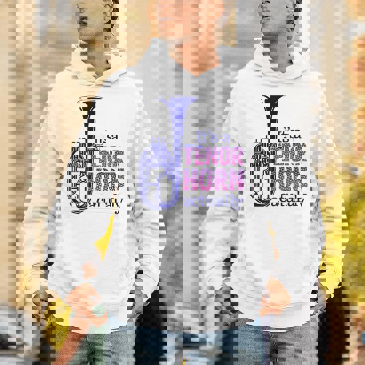 テナーホーンブラスバンドマーチングバンドおもしろ音楽 Alto Horn Or Tenor Horn Joke Hoodie