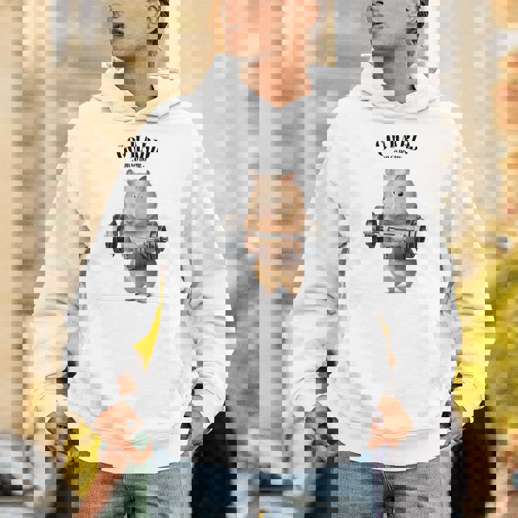 ハムスター ウェイトリフティング フィットネスジム パーカー