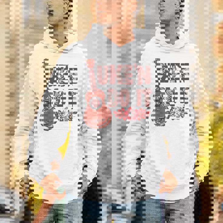 ハワイアンウクレレ ウケアンドドゥイットフラワー パーカー