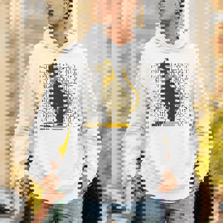 バステット 古代エジプトの猫 神 ヒエログリフ グラフィックアート愛好家 パーカー