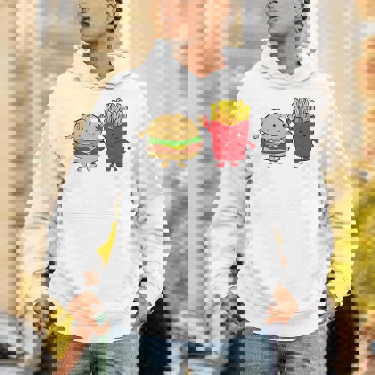 フライドポテト ハンバーガー チーズバーガー 友達 ファストフード フライドポテト Hoodie