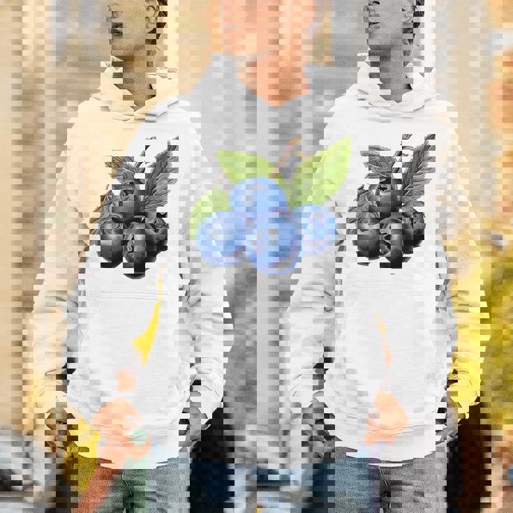 ブルーベリー愛好家のためのブルーベリーデザイン パーカー