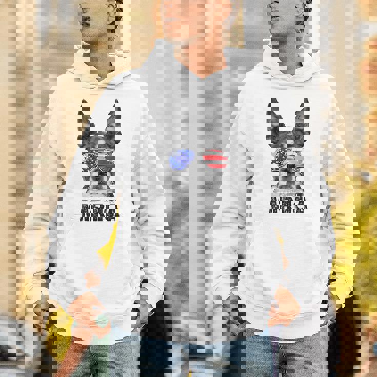 ボストン・テリア 7月4日 メリカ メンズ レディース アメリカ国旗 パーカー