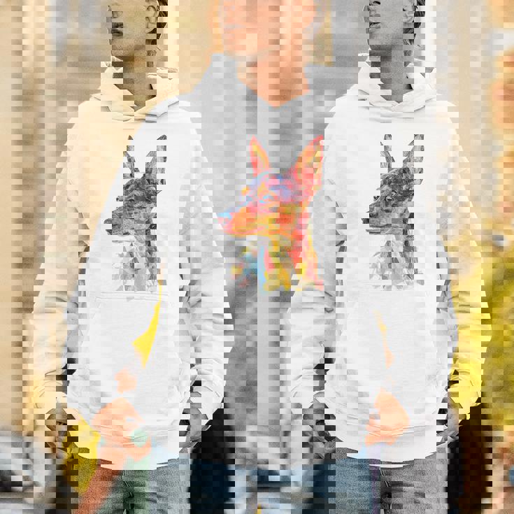 ミニチュア ピンシャー 犬 ペット カラフル ミニチュア ピンシャー パーカー