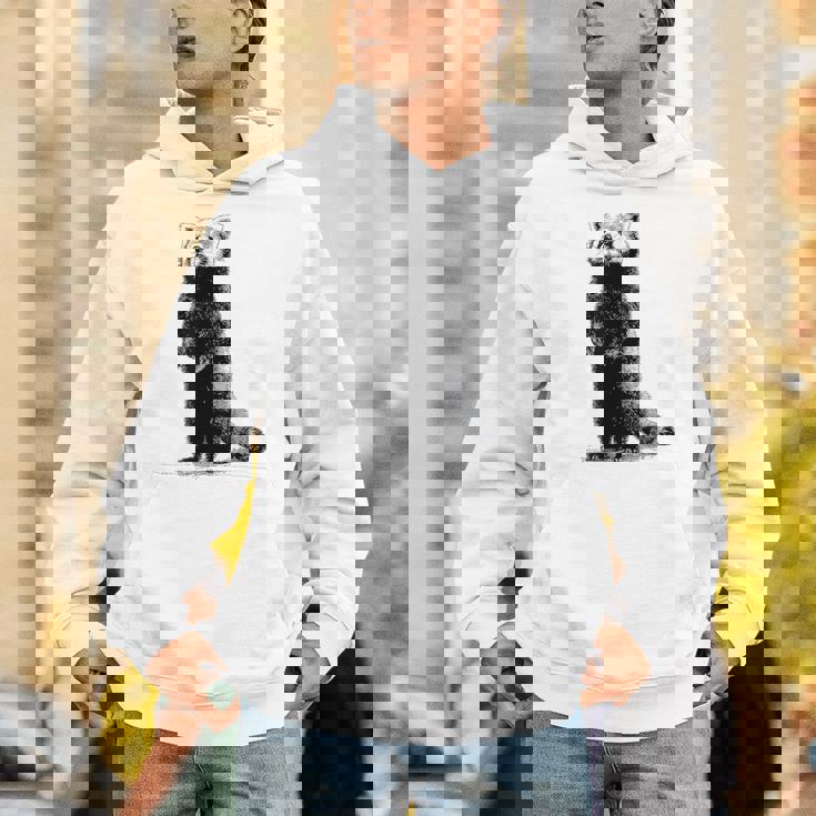 ミニマリストデザインのレッサーパンダ パーカー