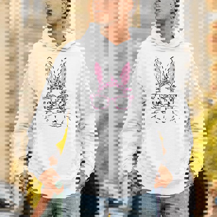 メガネをかけたウサギ ウサギ好き うさぎ好き うさぎの飼い主 おもしろ うさぎ 兎 パーカー