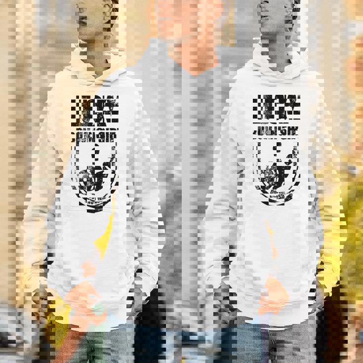 ラッキーボウリングシャツはボウラーのための面白い引用を洗わないでください Hoodie