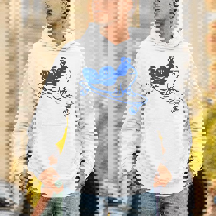 ロングボードライダーのためのミニマルアート。ボード上のマッドスキッパー。 パーカー