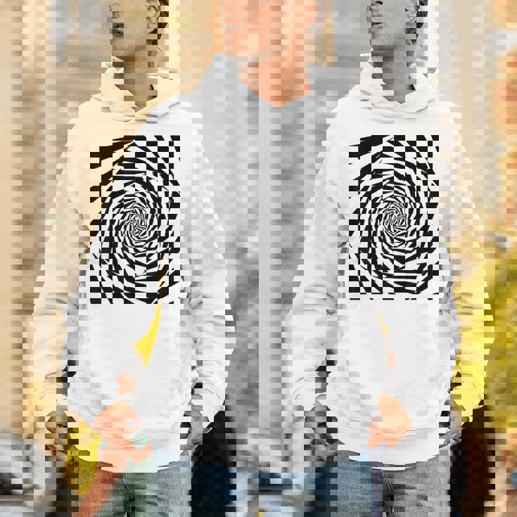 催眠術師 ヒプノシス グラフィック 目の錯覚 トリッピー スパイラル 幾何学模様 Hoodie