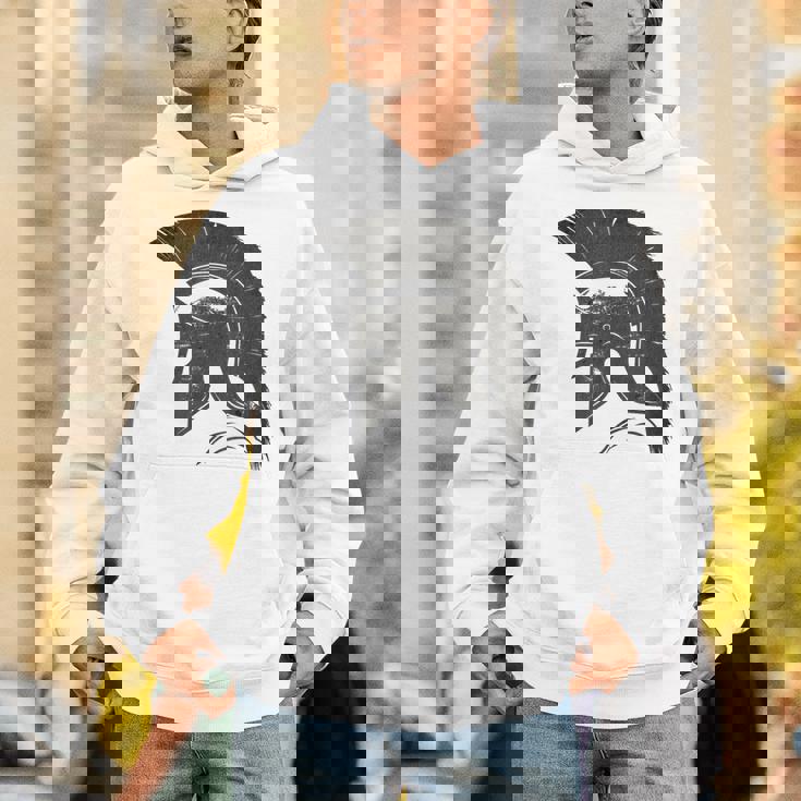 古代戦士ギリシャローマスパルタ兵士ヘルメットグラフィック パーカー