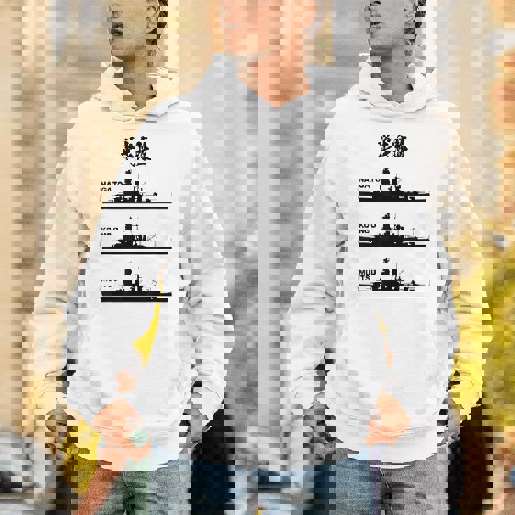 戦艦【長門 金剛 陸奥】軍艦 シルエット 日本 大日本帝国 海軍 帝国海軍 船 面白い ネタ 文字入り ウケ狙い パーカー