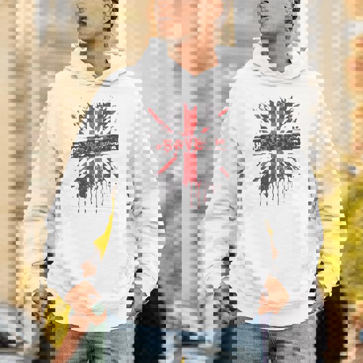 神は貧しい王のcor冠式パンクグラフィティユニオンジャックを救う パーカー