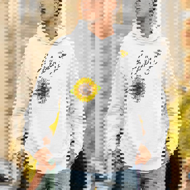 秋のひまわり マルハナバチ 面白いひまわり蜂 秋の愛 パーカー