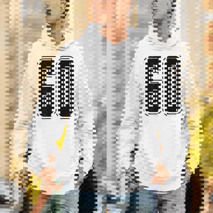 背番号 60 チーム短大スポーツ背番号付きユニフォーム Hoodie