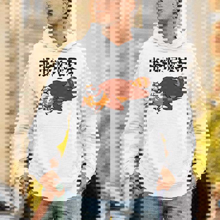 腰が限界 レッサーパンダ 面白いtシャツ 文字入り メンズ おもしろ 面白い 服 オリジナル おもしろグッズ 文字 パーカー