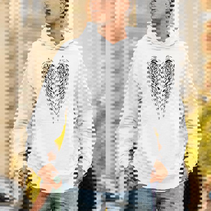 裏側の天使の羽 パーカー