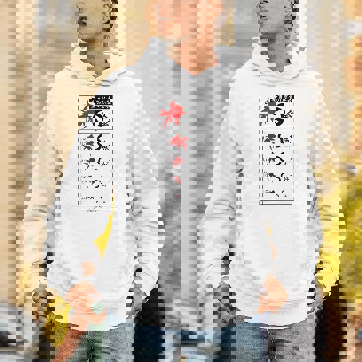 視力検査 おもしろ デザイン 金魚 パーカー