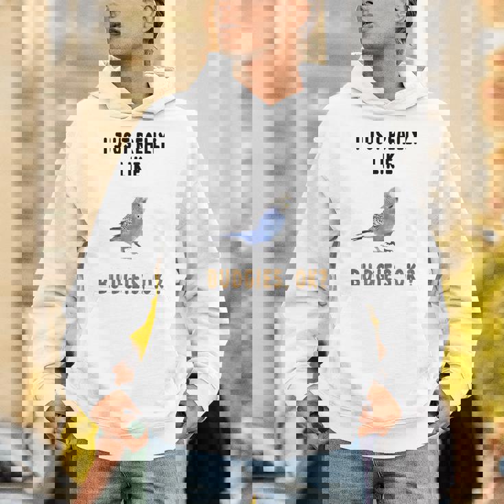 青いセキセイインコ、面白いことわざ、楽しい、セキセイインコ Hoodie