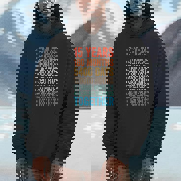 15年目の記念日 彼 彼女 カップル 15回目の結婚 パーカー