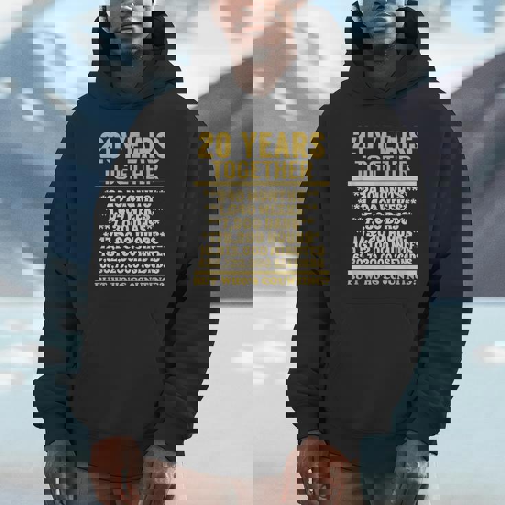 20周年記念tシャツ 20周年 結婚祝い カップル Hoodie