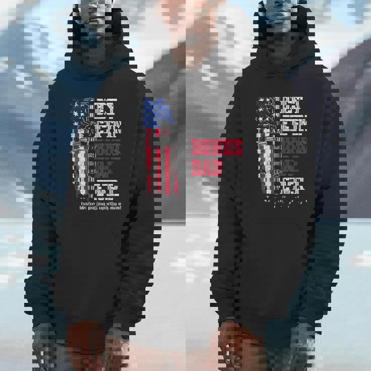 Best Effin' Bonus Dad Ever On Back Hoodie