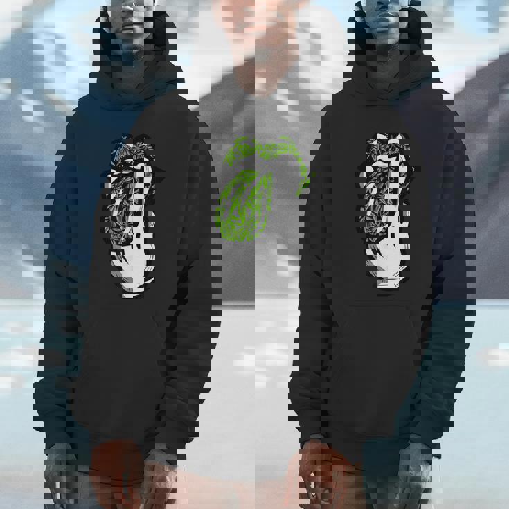 Lickmoke ウィードリーフパターン マリファナ420 大麻ポットギフト Hoodie