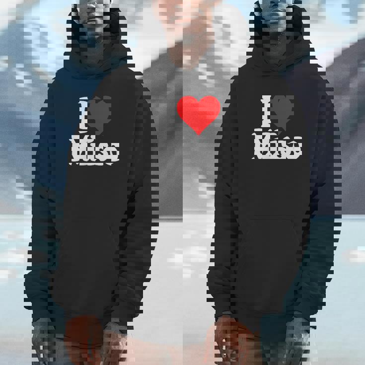 I Love Heart Miso 発酵大豆ペースト ミソスープ パーカー