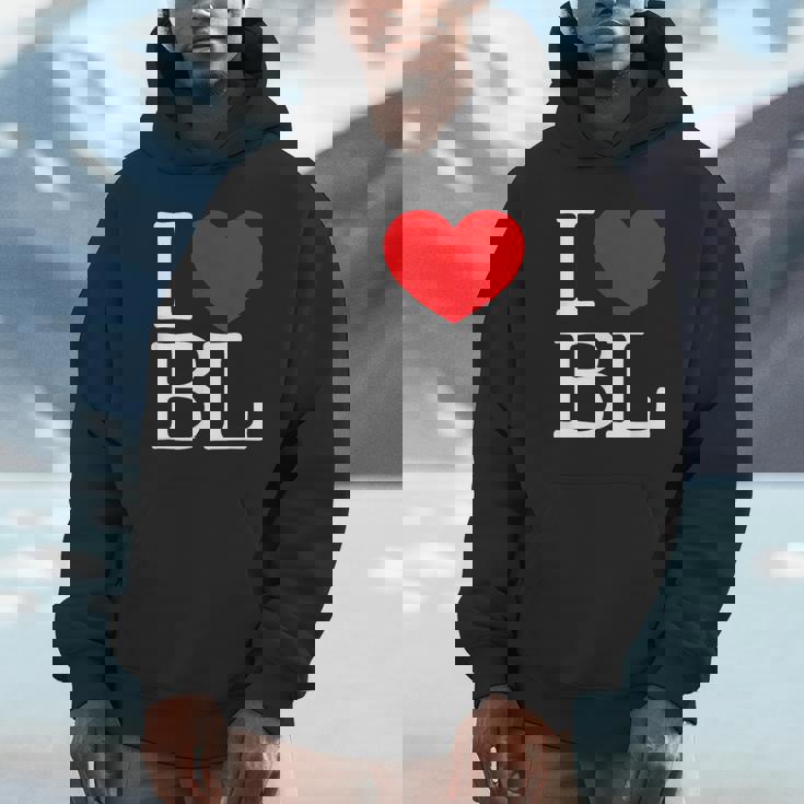 I Love ハート Bl パーカー