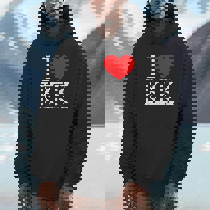 I Love ハート Kk パーカー