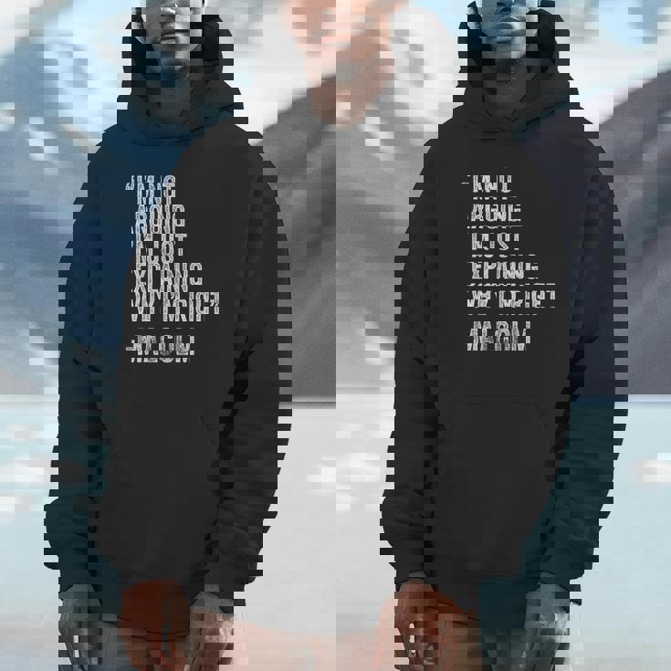 Personalized Name Fathers Day Outfit For Malcolm Quote Birthday Custom Name Idea Engineer Retro Black Small Hoodie