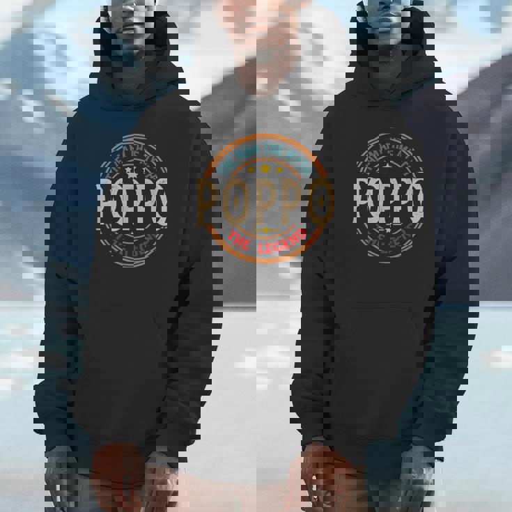 Poppo The Legend The Man Poppo Fathers Day Hoodie