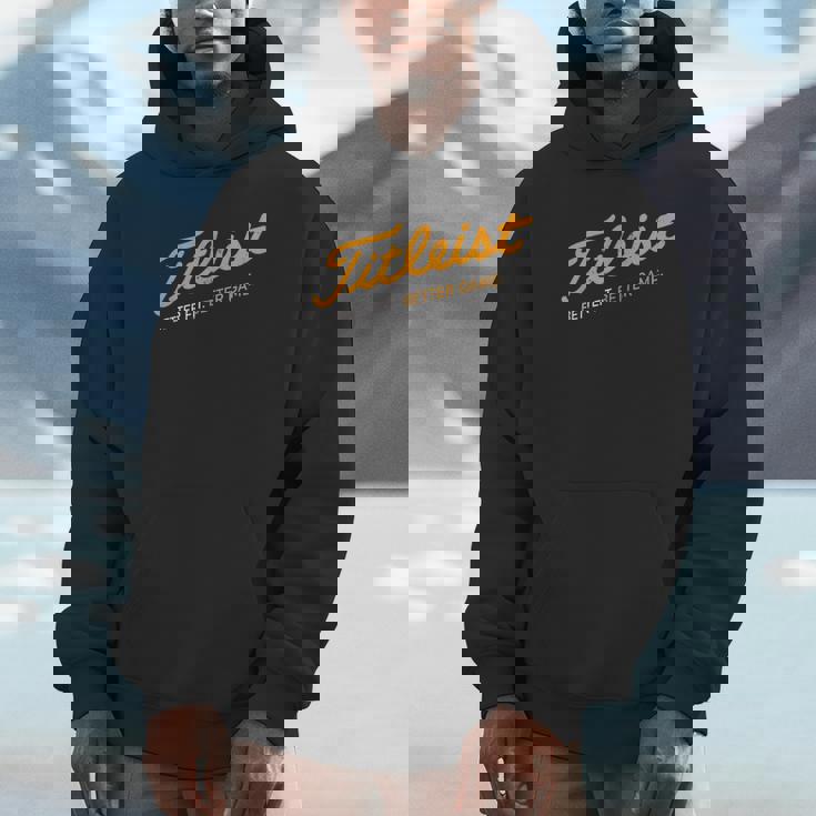 Retro Titleis-T Better Fit Better Game Golfing Golfer Golf Hoodie