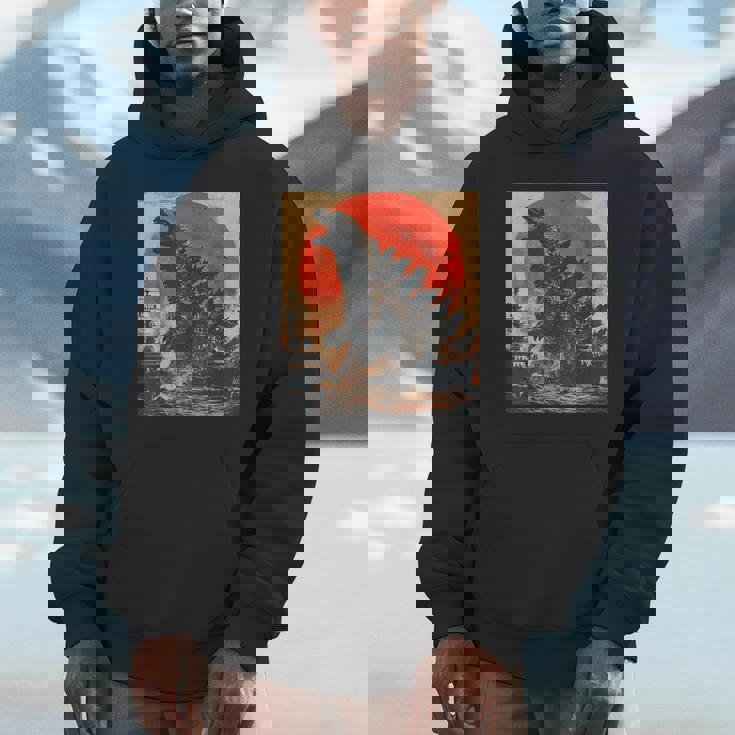 Retro Vintage Japanese Legendary Monster Kaiju Hoodie