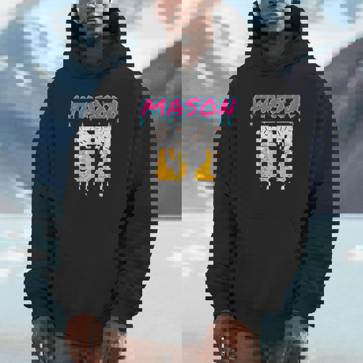 Six Seven Ice Cream Drip Sport 67 Fun Mason Meme Hoodie