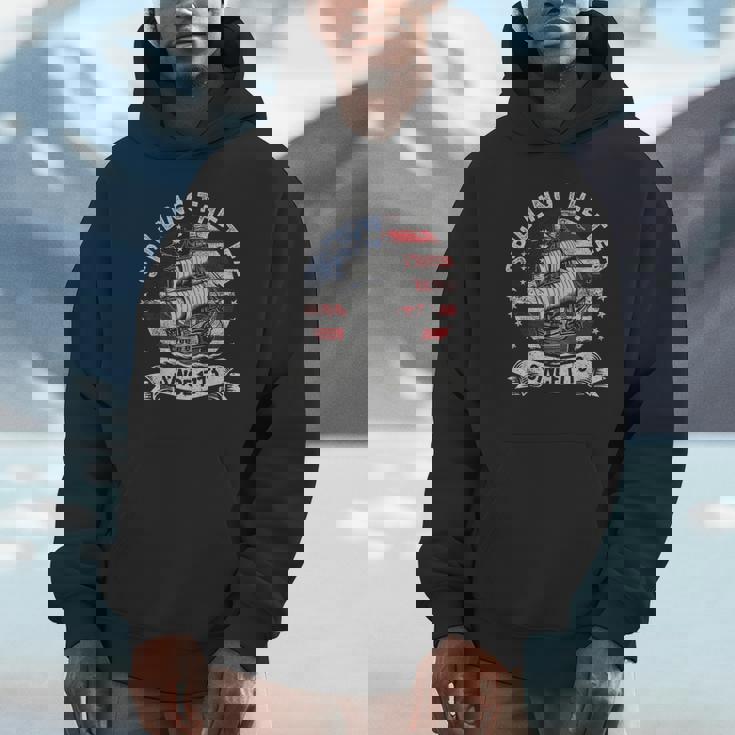 Spilling The Tea Since 1773 Red White Blue 4Th Of July Hoodie