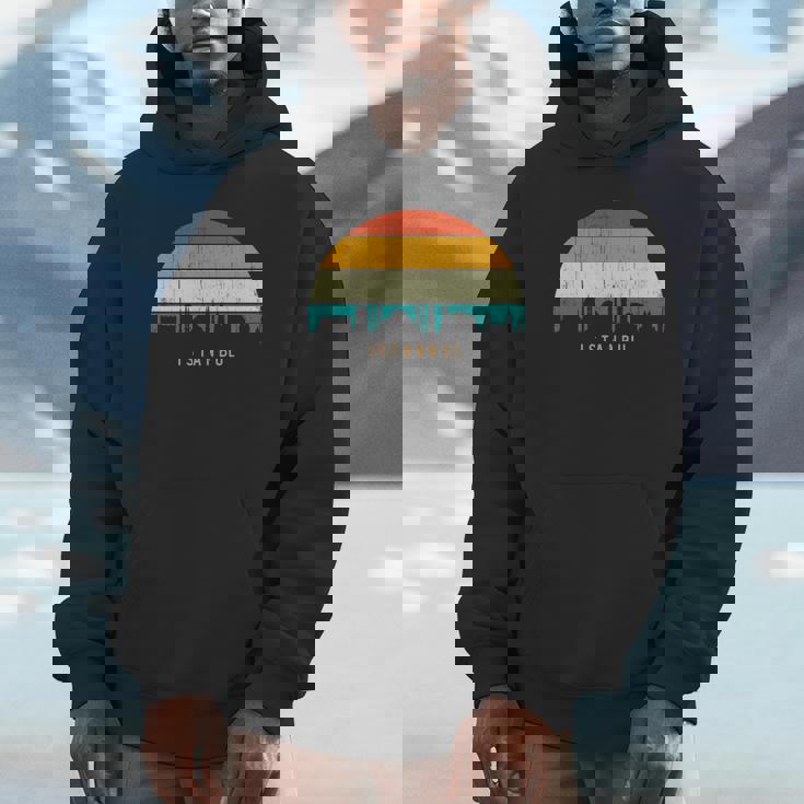 Vintage Retrotyle City Turkeykyline Cityscape Istanbul 長袖tシャツ パーカー