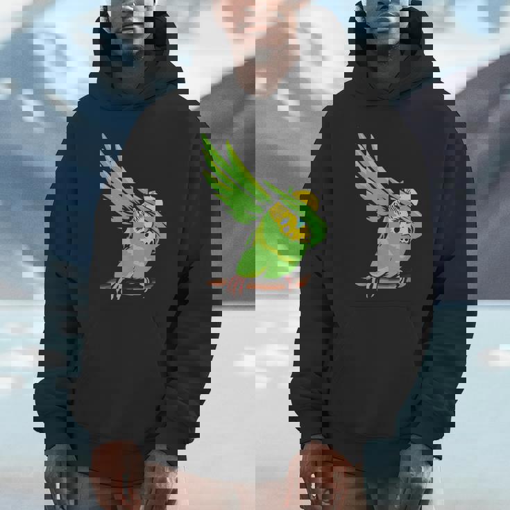 おもしろインコ セキセイインコ ペット オウム 動物 愛 Hoodie