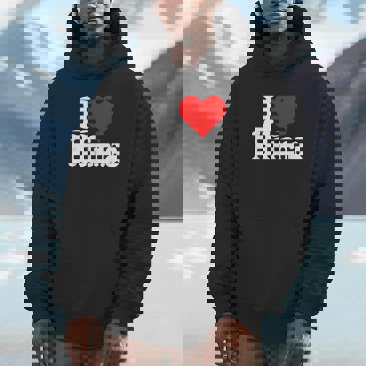 にハートのひな名前が大好き パーカー