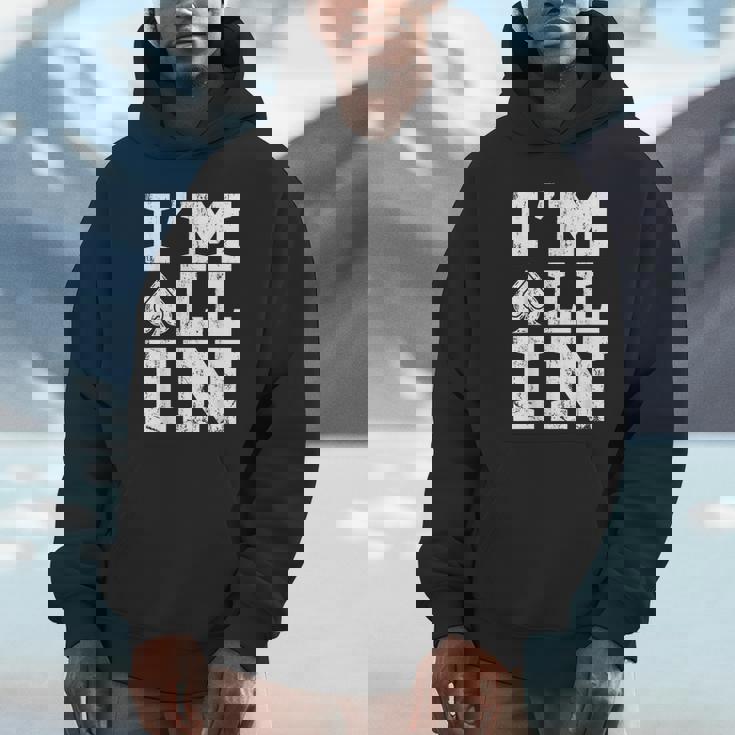 アイムオールイン ポーカーシャツ ポーカープレイヤー カード ギャンブラー パーカー