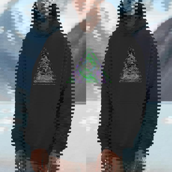 イルミナティアイtシャツ プロビデンスの目シャツ Hoodie