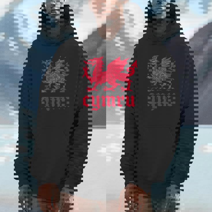ウェールズ・ウェールズ・ウェールズ・シムレーグ・レッド・ウェールズ・ドラゴン Hoodie