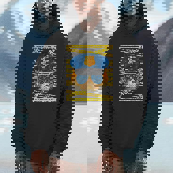 エキゾチック ショートヘア 警察官 警察官 面白い 警察 猫 パーカー