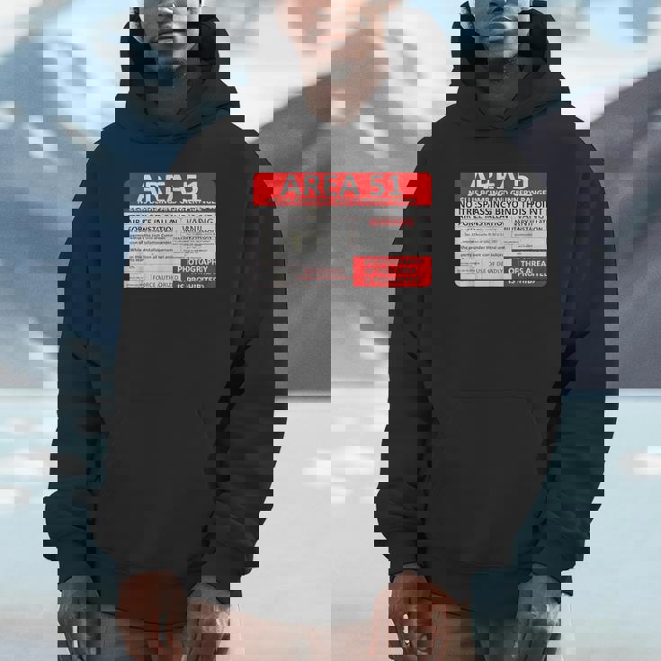 エリア51 フェイクミリタリーサイン パーカー