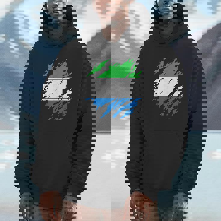 シエラレオネの国旗シエラレオネ パーカー