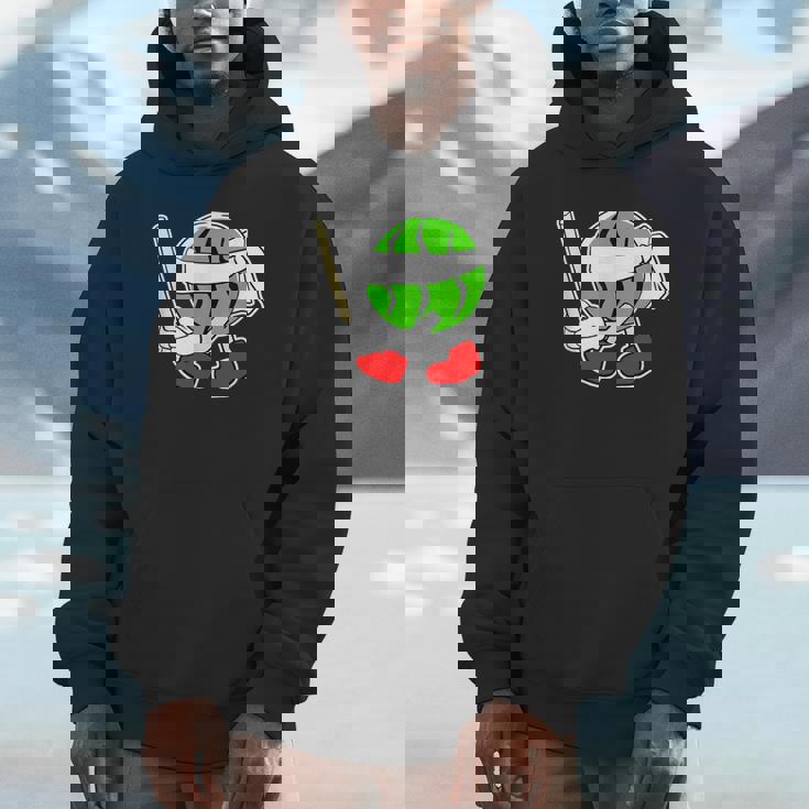 スイカ割り・夏 西瓜わり（すいかくん）【サマータイム】リゾート・夏 大好き／面白 イラスト Hoodie