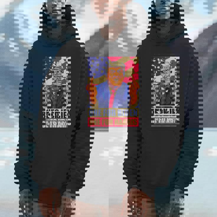 ドナルド・トランプ 中指 バイデン ハリス アメリカ 共和党員 Hoodie